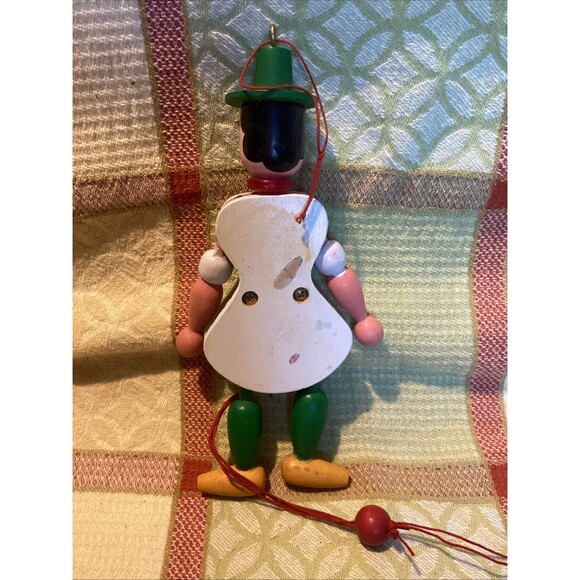 Wooden Vintage Jumping Jack Puppets Pull String Toys Ring Master Austria Clown - Picture 12 of 15